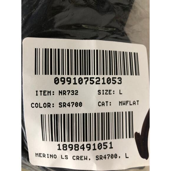 Madewell Sweater 100% Merino Wool Crewneck Long Sleeve Pullover True Black NWT L - Picture 9 of 9